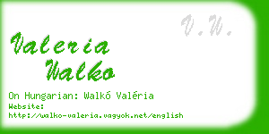 valeria walko business card
